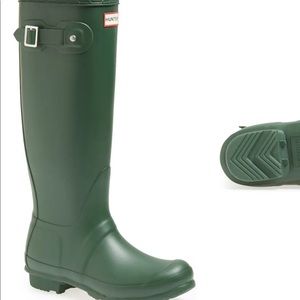 Green Hunter boots